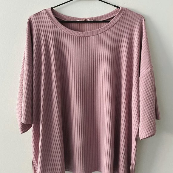 Piper & Scoot Ribbed Set in Violet - Picture 3 of 5